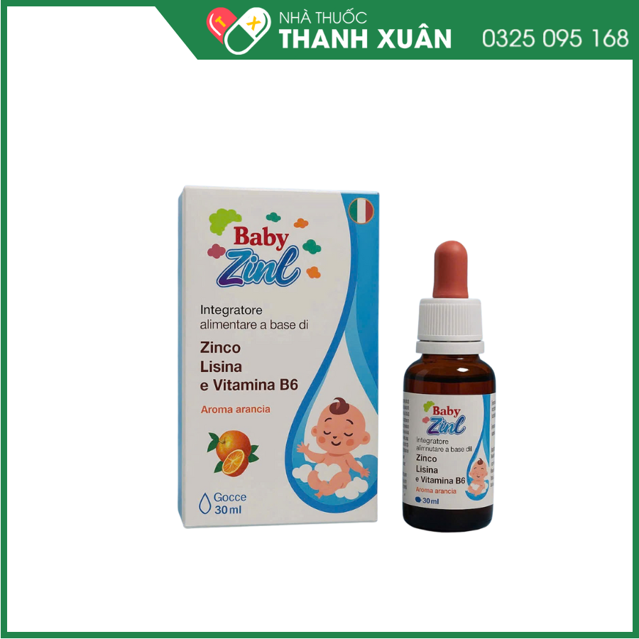 Baby ZinC bổ sung kẽm, tăng cường sức đề kháng